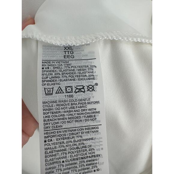 Old Navy Dress Womens XXL White Active Powersoft Built In Bra Athleisure Stretch - Picture 4 of 6